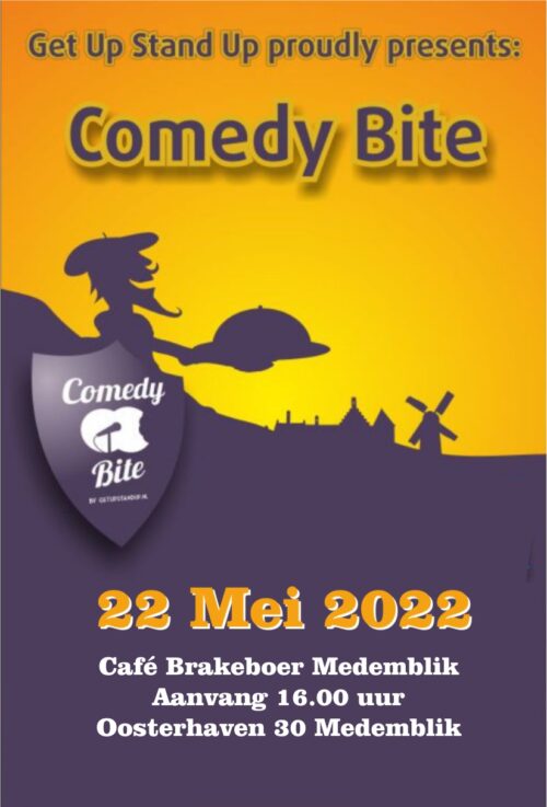 Comedy Bite 2022-aanvang-16.00 uur